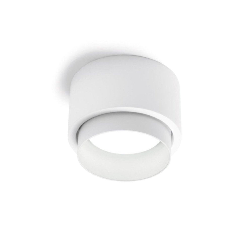 Plafón LED de yeso Sforzin redondo SYME iluminación GX53