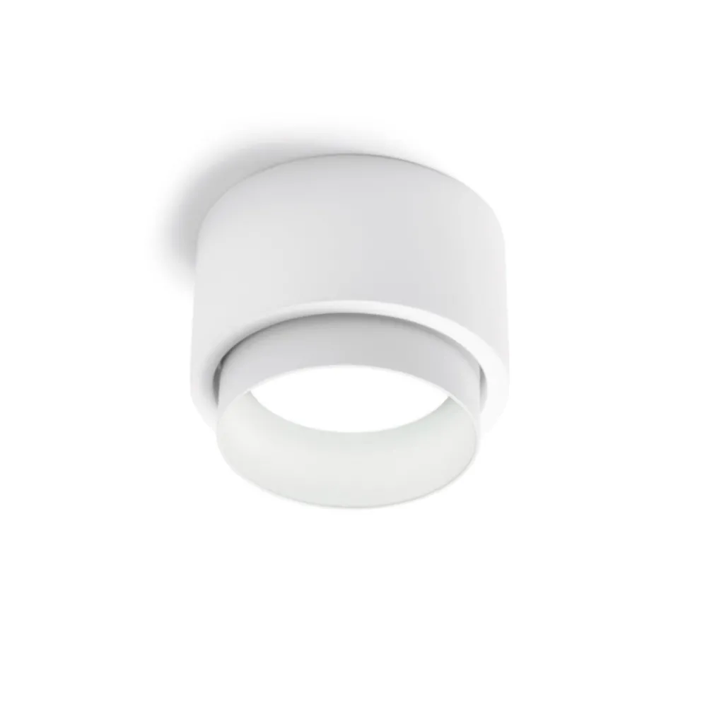 Plafonnier LED rond en plâtre Sforzin SYME Lighting GX53