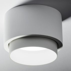 Plafoniera gesso Sforzin illuminazione SYME tonda GX53 LED