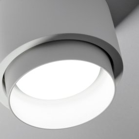 Plafonnier LED rond en plâtre Sforzin SYME Lighting GX53