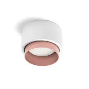 Plafón LED de yeso Sforzin redondo SYME iluminación GX53