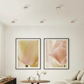 Plafonnier LED rond en plâtre Sforzin SYME Lighting GX53