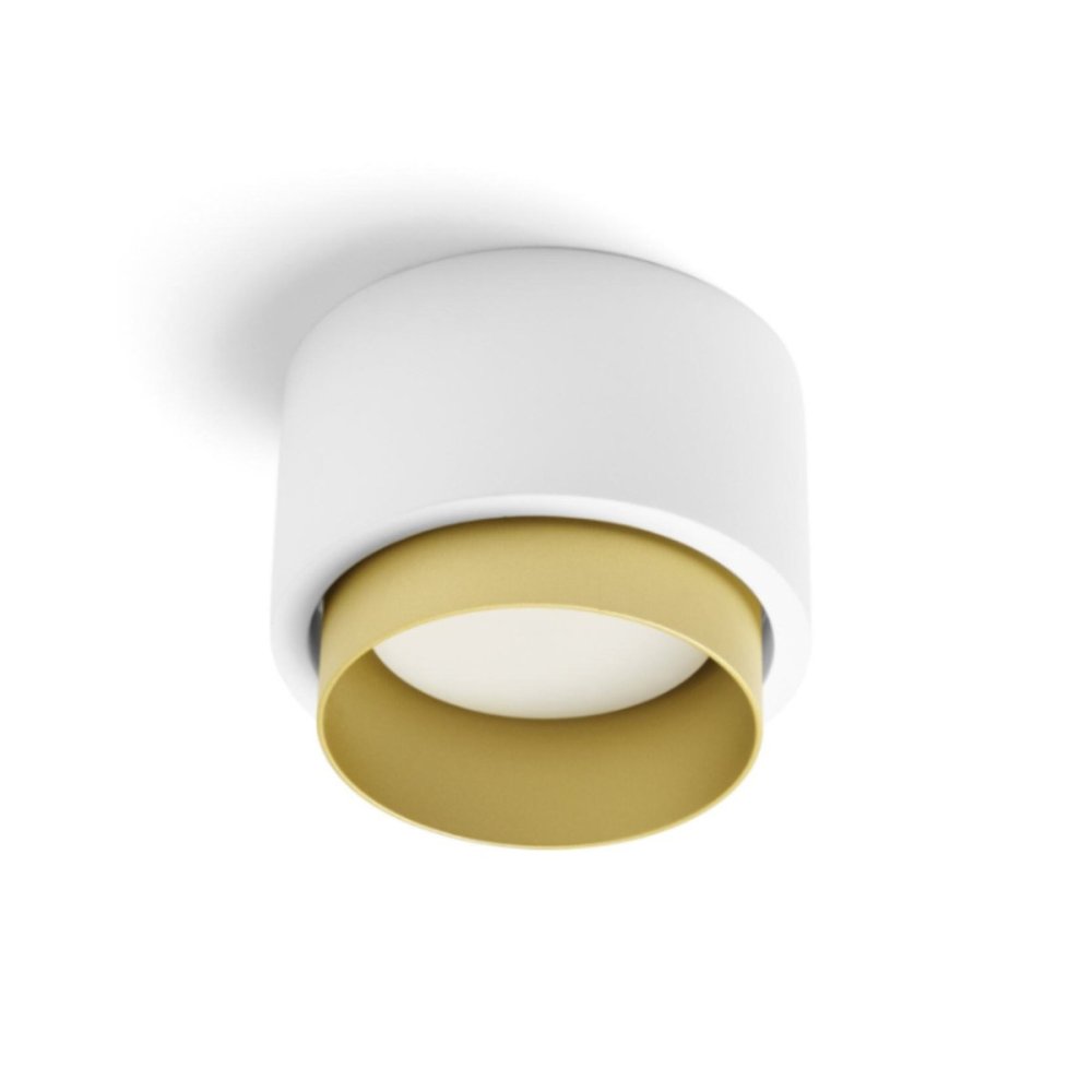 Plafonnier LED rond en plâtre Sforzin SYME Lighting GX53