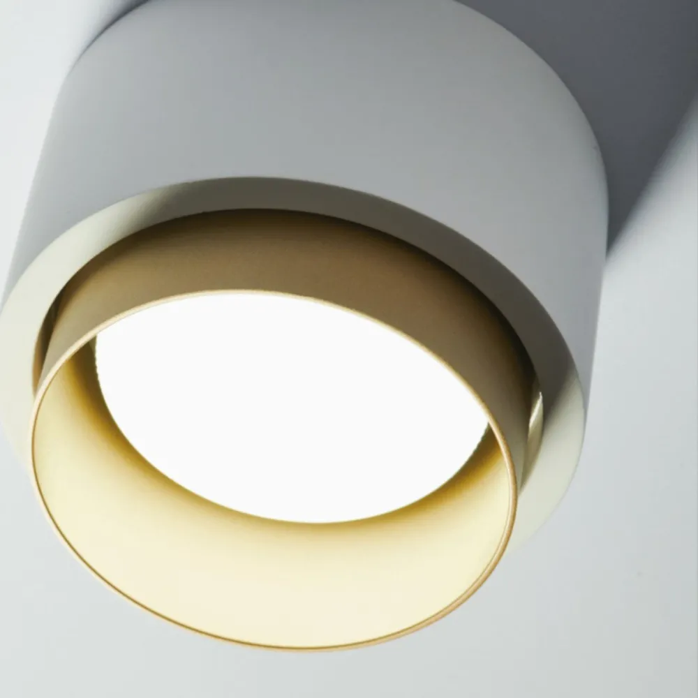 Plafonnier LED rond en plâtre Sforzin SYME Lighting GX53