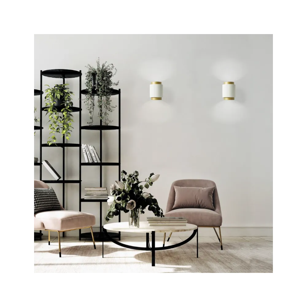 Applique ronde LED en plâtre Sforzin SYME Lighting GX53