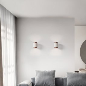 Applique ronde LED en plâtre Sforzin SYME Lighting GX53