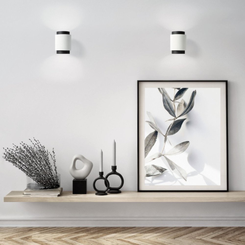 Aplique de yeso LED Sforzin redondo SYME iluminación GX53