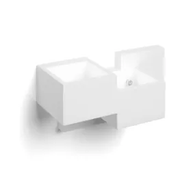 Sforzin Illuminazione SIDE Small T367 GX53 LED-Wandleuchte aus Gips