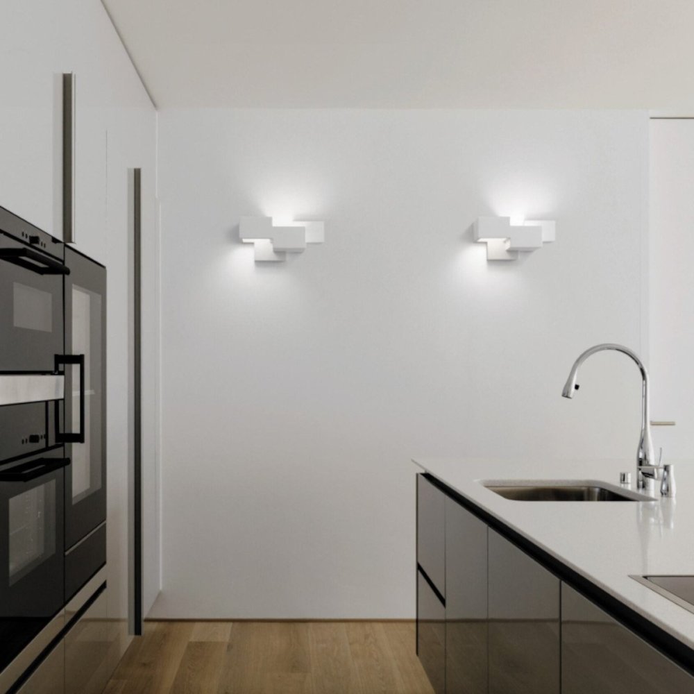 Sforzin Illuminazione SIDE Small T368 GX53 aplique LED de yeso