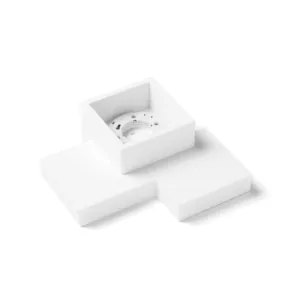 Sforzin Illuminazione SIDE Small T369 GX53 Plafonnier LED en plâtre