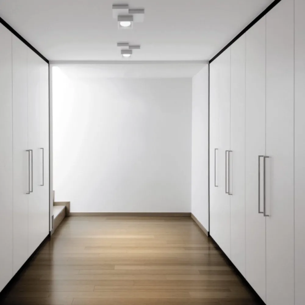 Sforzin Illuminazione SIDE Small T369 GX53 Plafonnier LED en plâtre