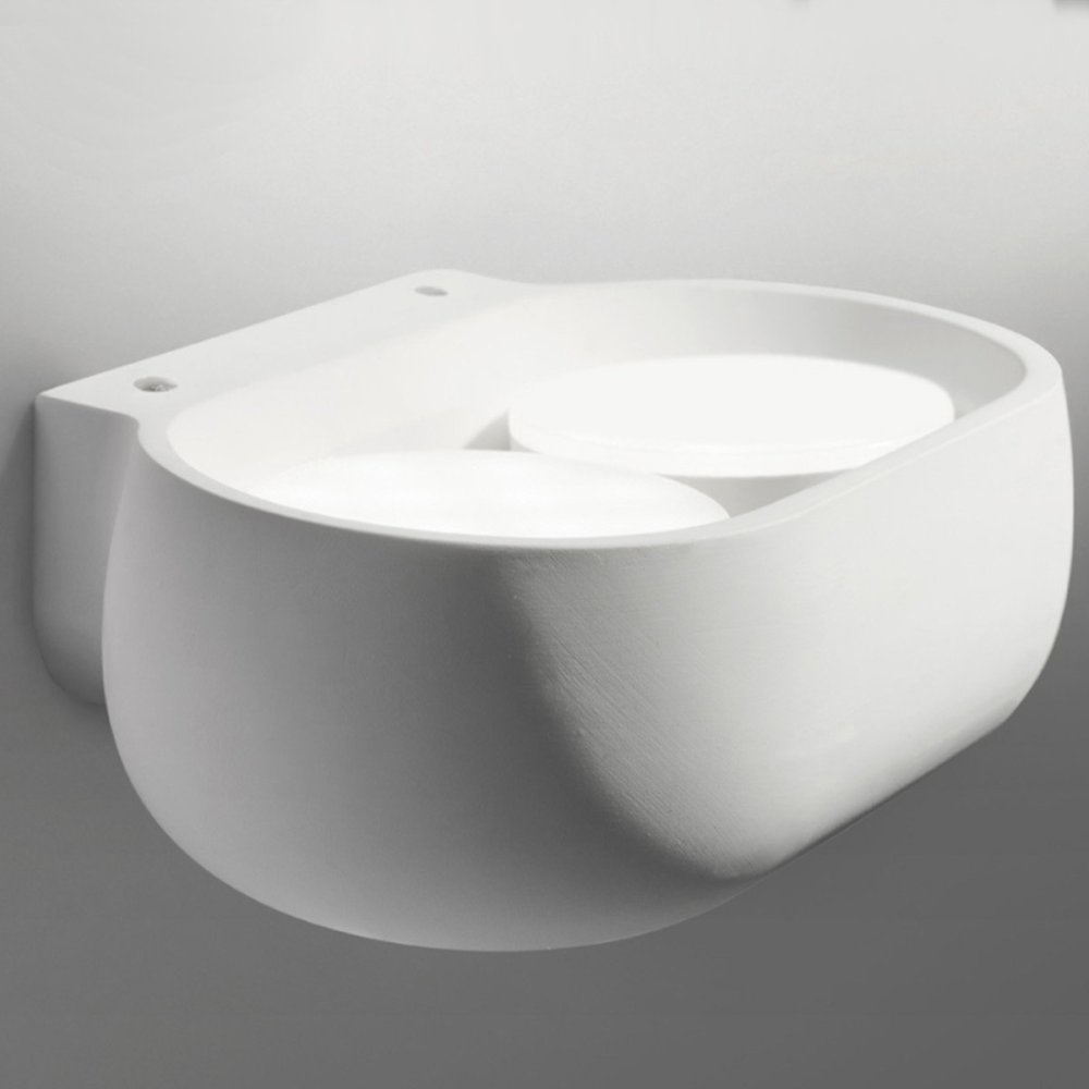 Sforzin Gips-Wandleuchte MYSIA T461 GX53 LED-Beleuchtung
