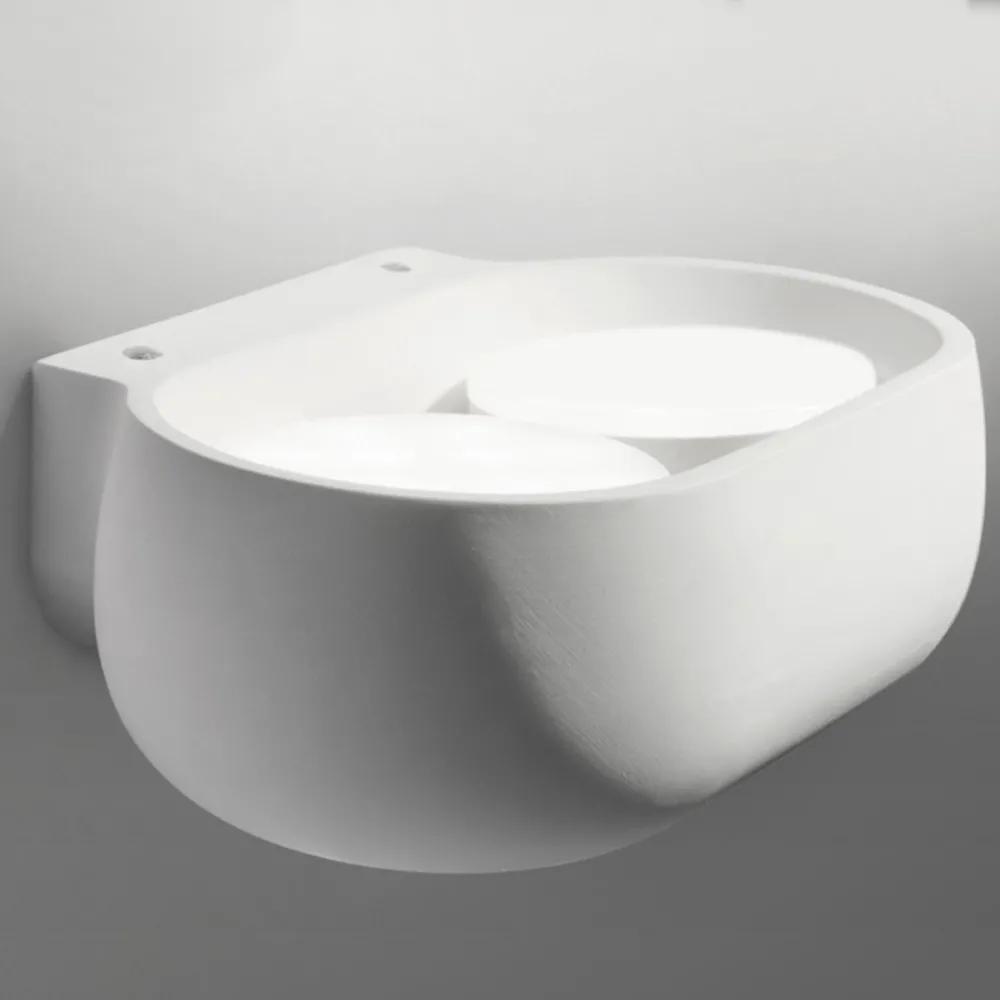 Sforzin Gips-Wandleuchte MYSIA T461 GX53 LED-Beleuchtung