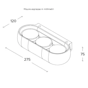 Sforzin Beleuchtung Gipswandleuchte MYSIA T477 GX53 LED
