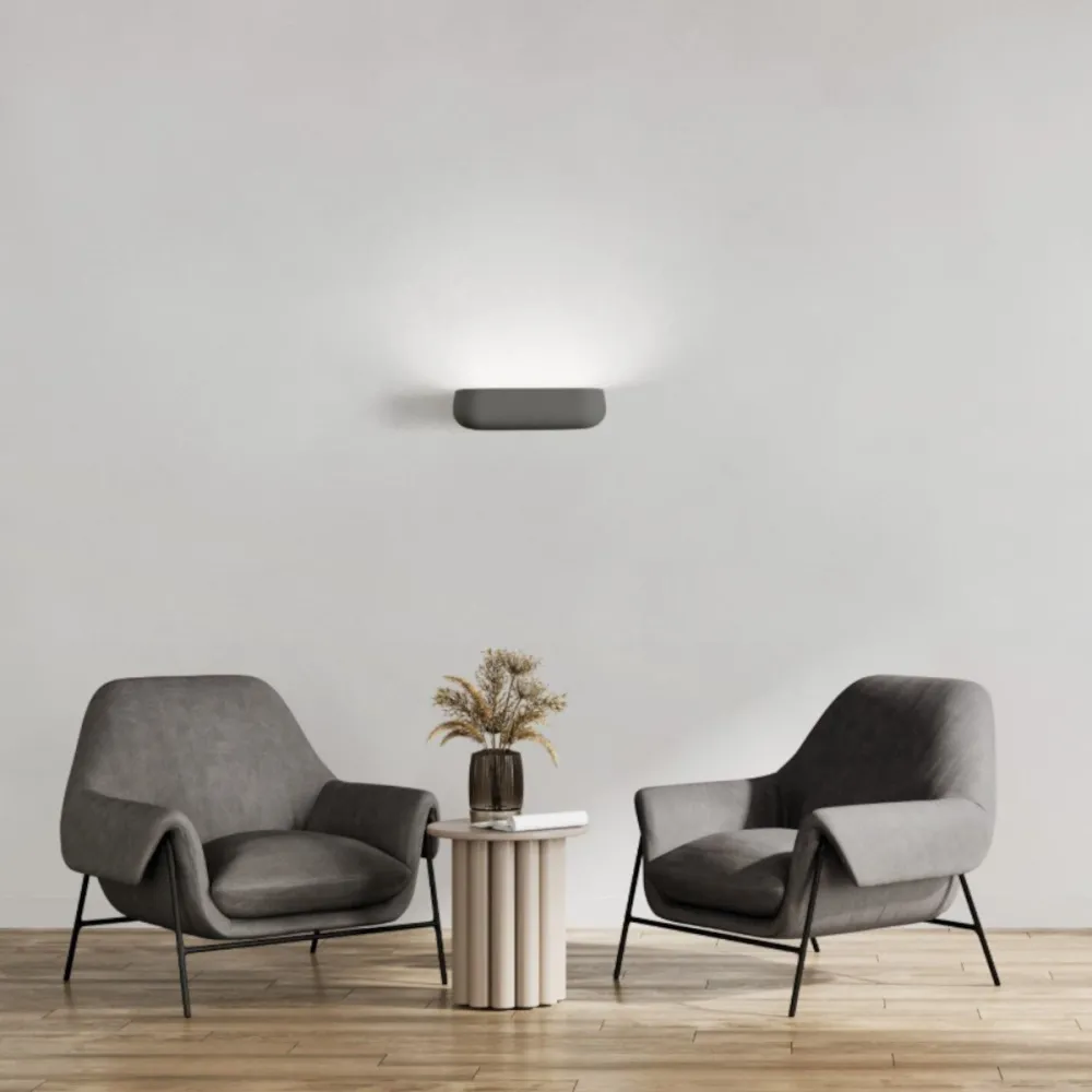 Sforzin Gips-Wandleuchte MYSIA T478 GX53 LED-Beleuchtung