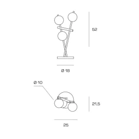 Moderne Lampe Miloox KIKA 1744 334 G9 LED