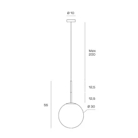 Lámpara de araña moderna Miloox JUGEN 1744 205 E27 LED