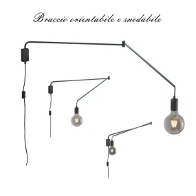 Braccio parete snodabile orientabile Trio Lithing LINE 200200132