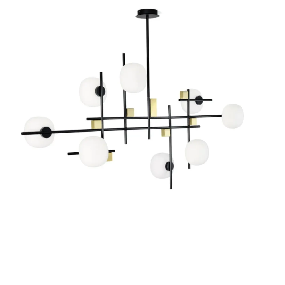 Lampadario moderno Miloox LINGOTTO 1744 351 G9 LED