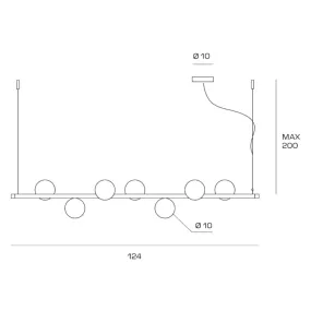 Lustre classique Miloox POMI' 1744 269 G9 LED