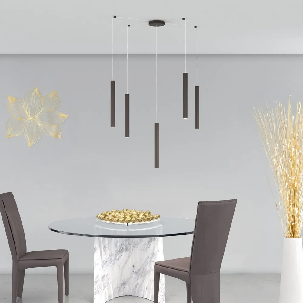 Lampe supérieure TUBE ROND 1174 S5 lustre