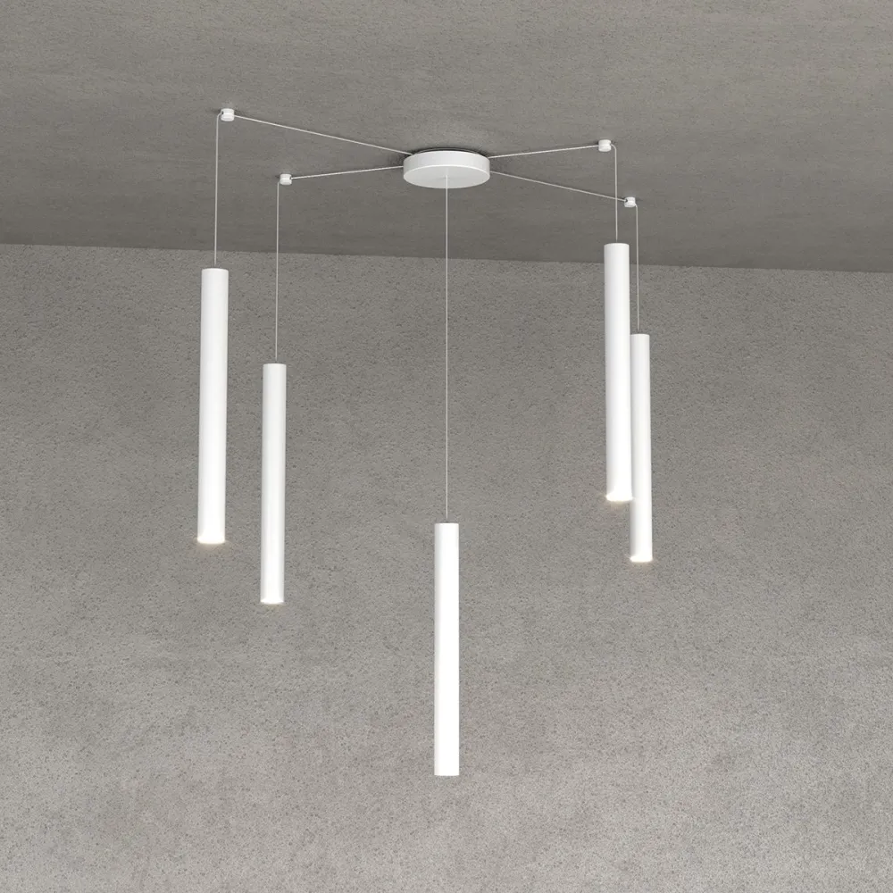 Lampe supérieure TUBE ROND 1174 S5 lustre