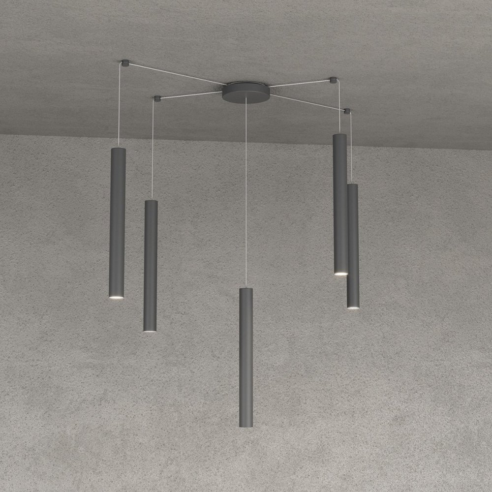 Oberlicht-Kronleuchter ROUND TUBE 1174 S5