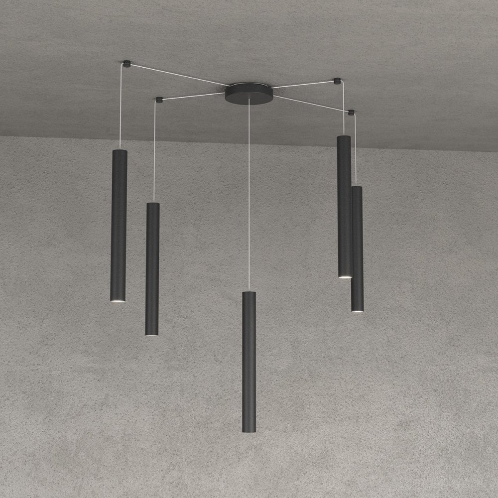 Oberlicht-Kronleuchter ROUND TUBE 1174 S5