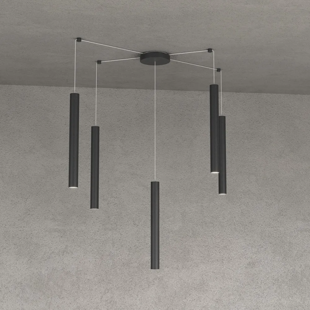 Lampe supérieure TUBE ROND 1174 S5 lustre