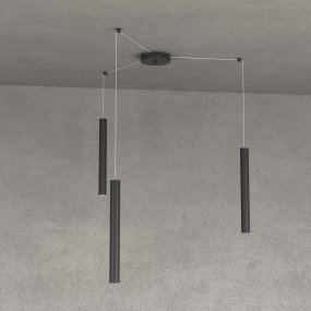Oberlicht-Kronleuchter ROUND TUBE 1174 S3