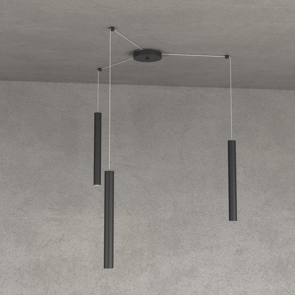 Oberlicht-Kronleuchter ROUND TUBE 1174 S3
