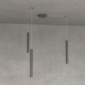 Oberlicht-Kronleuchter ROUND TUBE 1174 S3