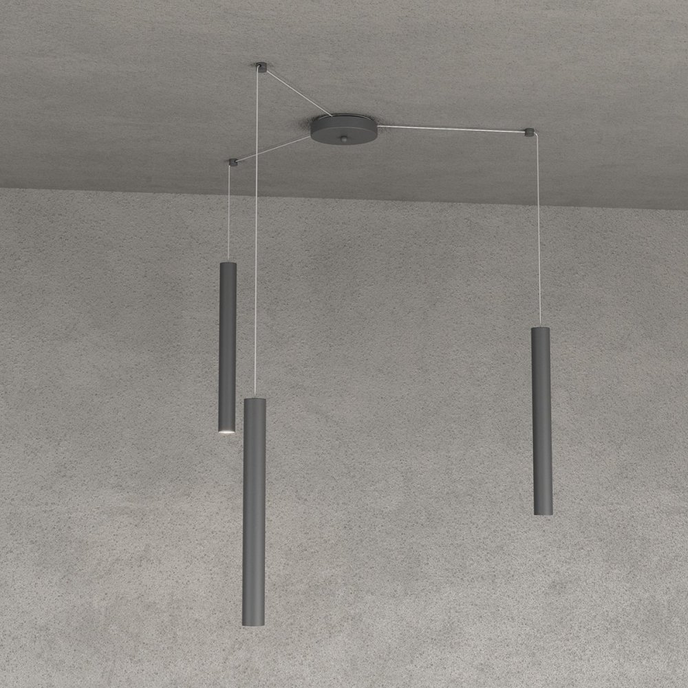 Oberlicht-Kronleuchter ROUND TUBE 1174 S3