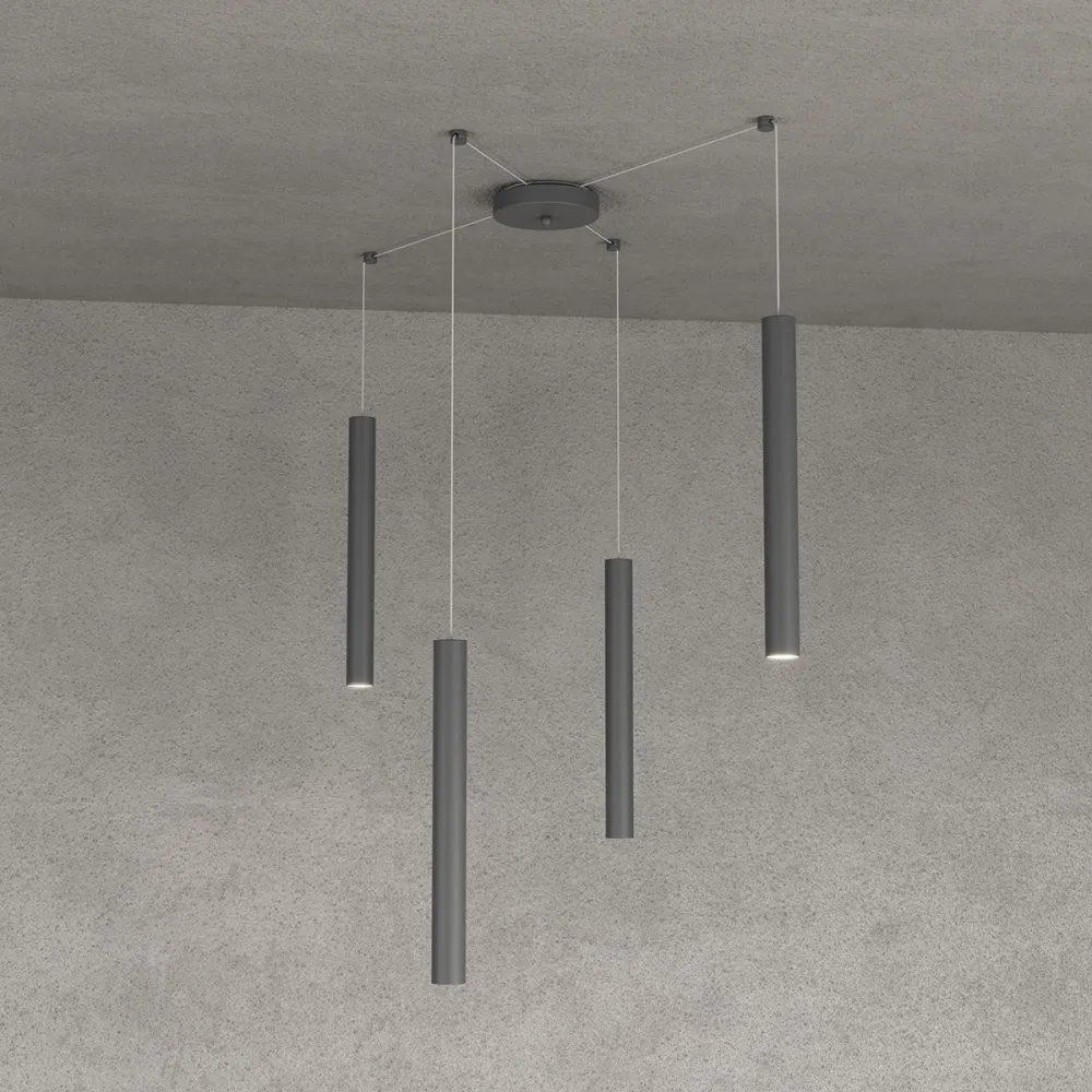 Lampadario Top light ROUND TUBE 1174 S4