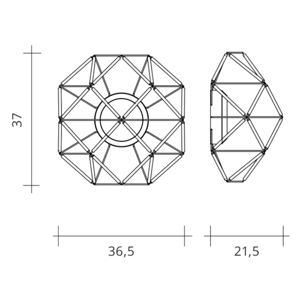 Moderne Wandleuchte Urban EUCLIDE 1821 10 3000 LED
