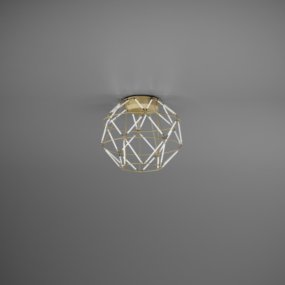 Plafoniera classica Urban EUCLIDE PL oro 3000 LED metallo