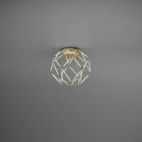 Plafoniera classica Urban EUCLIDE PL oro 3000 LED metallo