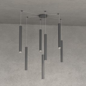 Lampadario Top light ROUND TUBE 1174 S7