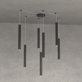 Lampadario Top light ROUND TUBE 1174 S7