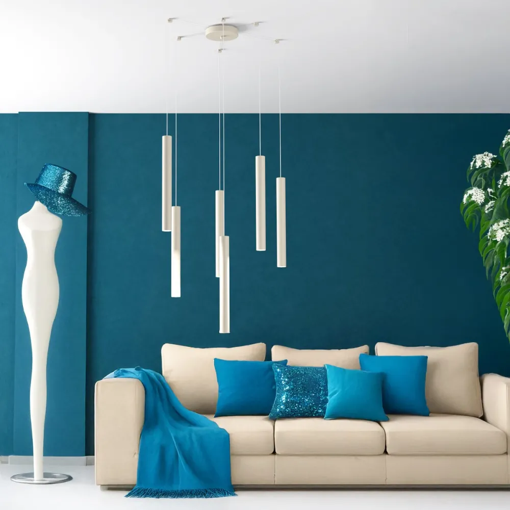 Lampadario Top light ROUND TUBE 1174 S6