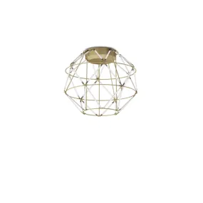 Plafoniera classica Urban EUCLIDE PL oro 3000 LED metallo