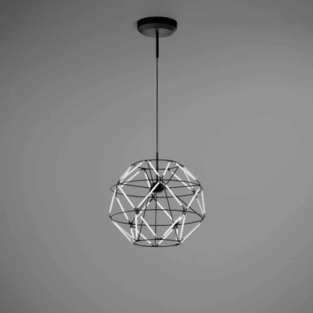 Sospensione moderna Urban EUCLIDE 1821 30 LED metallo nero