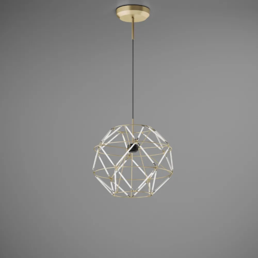 Sospensione classica Urban EUCLIDE 1822 30 3000 LED metallo oro