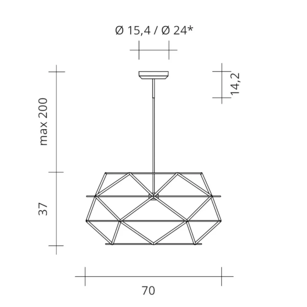 Suspension classique Urban EUCLIDE 1822 32 3000 LED