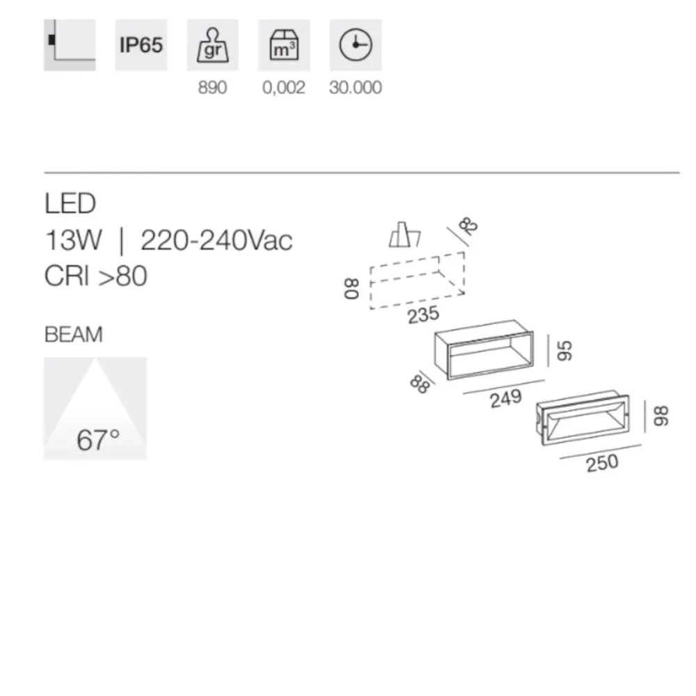 Feu de marche à LED Gea Led OHRM GES351