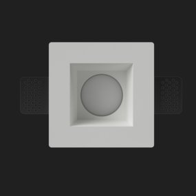 Foco empotrable de yeso Lampadari Bartalini ORDAUQ 085 GU10 LED