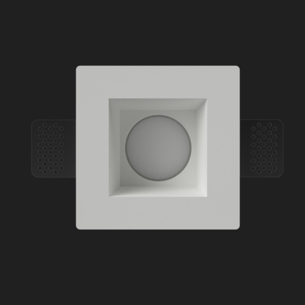 Foco empotrable de yeso Lampadari Bartalini ORDAUQ 085 GU10 LED