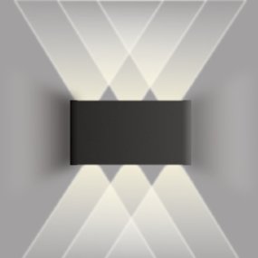 Applique led Lampadari Bartalini ENETA NERO IP65