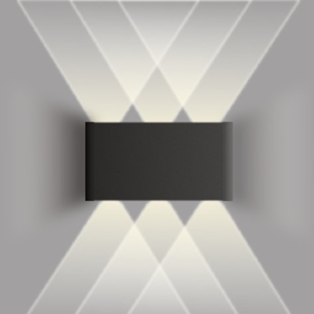 Applique led Lampadari Bartalini ENETA NERO IP65