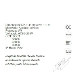 Lampadari Bartalini OOBMAB LED